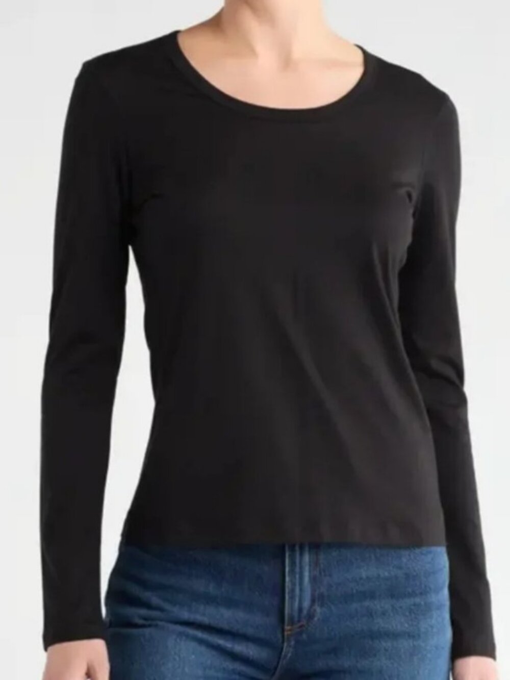 Versus Gianni Versace long sleeve top black women's size 44